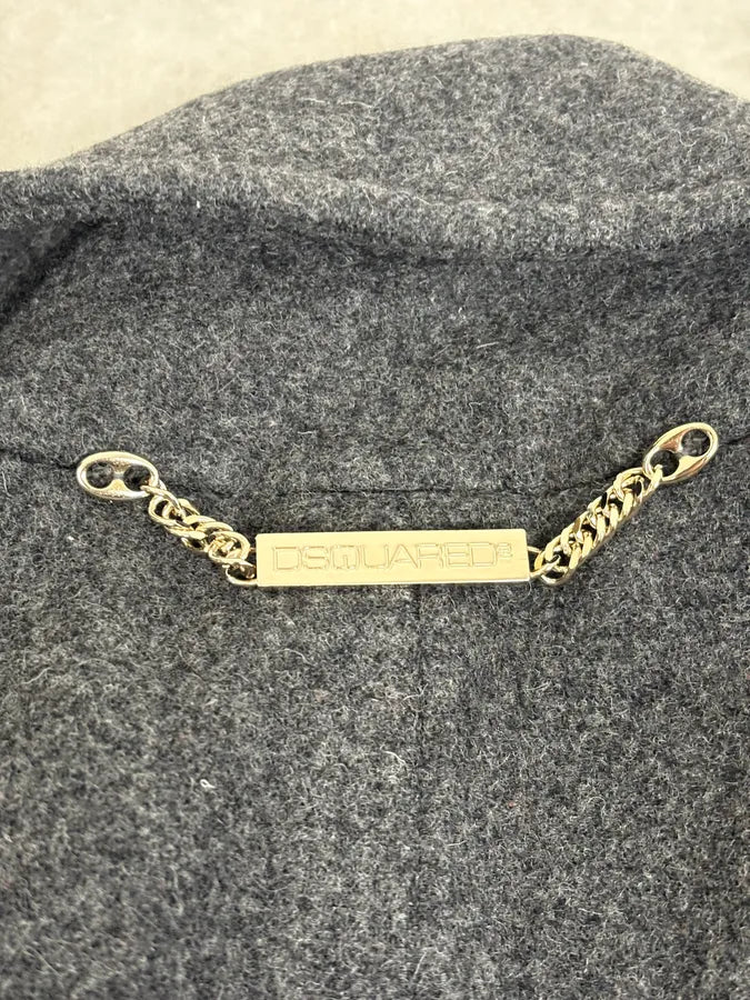 AW2009 Dsquared2 Grey Wool Buttoned Officer Jacket JnutxRi 12