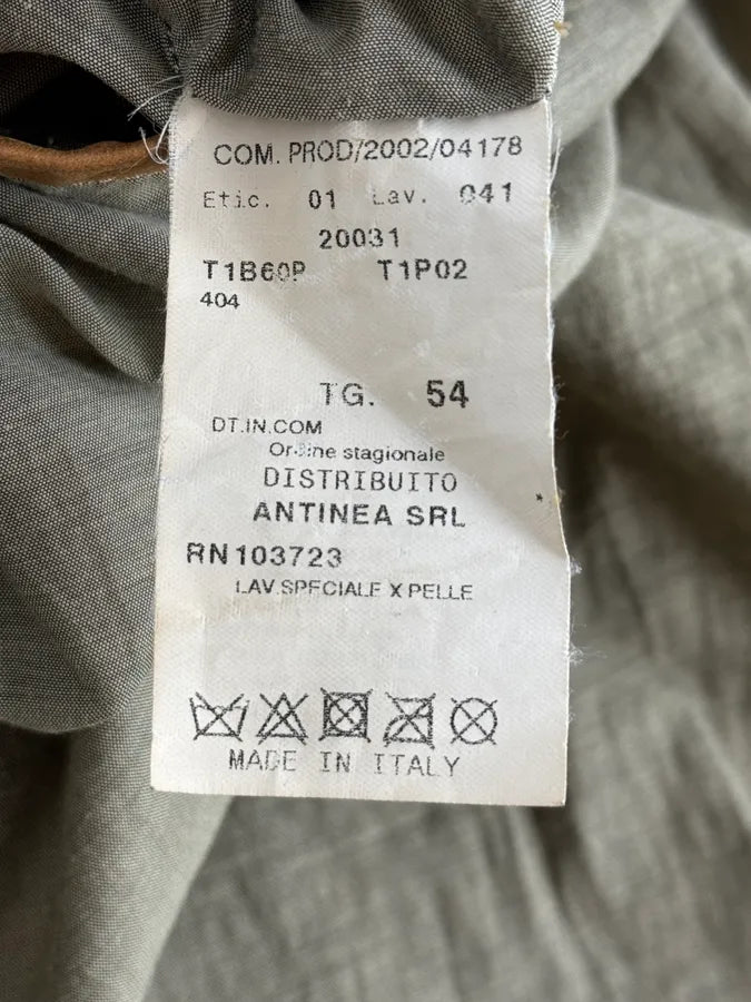 SS2003 Emporio Armani Beige Leather Trench Jacket uvqlSyS 11