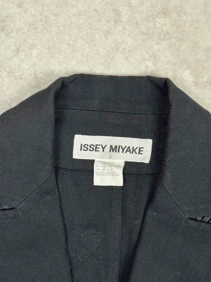 SS2003 Issey Miyake Black Blazer Plissed Jacket Qxnjiwu 8
