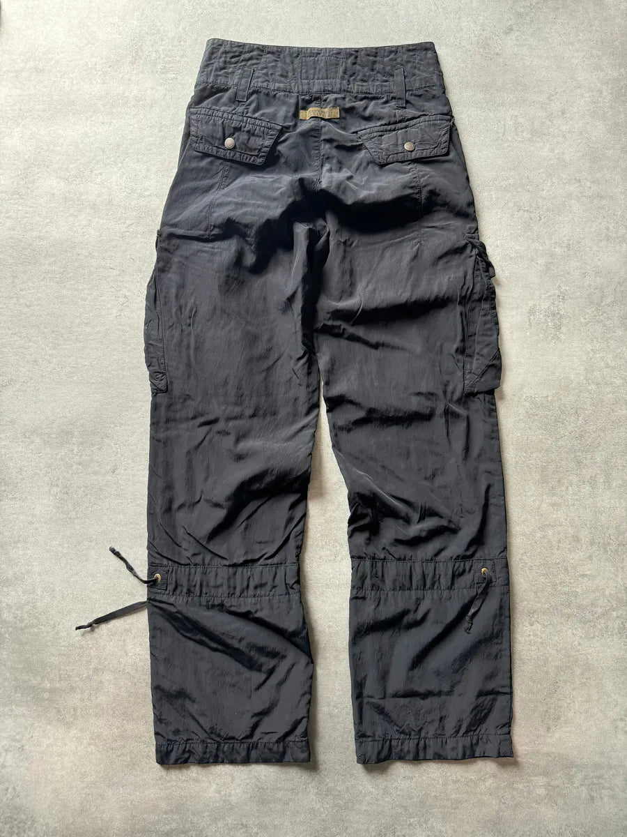 SS2003 Jean Paul Gaultier Avant Garde Cargo Black Parachute Pants zPQMFYF 4