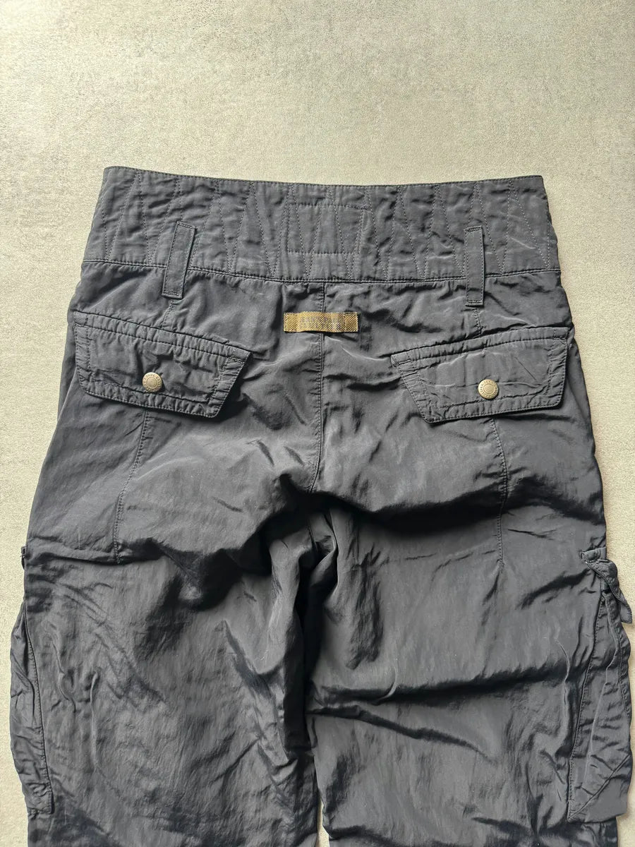 SS2003 Jean Paul Gaultier Avant Garde Cargo Black Parachute Pants zPQMFYF 5
