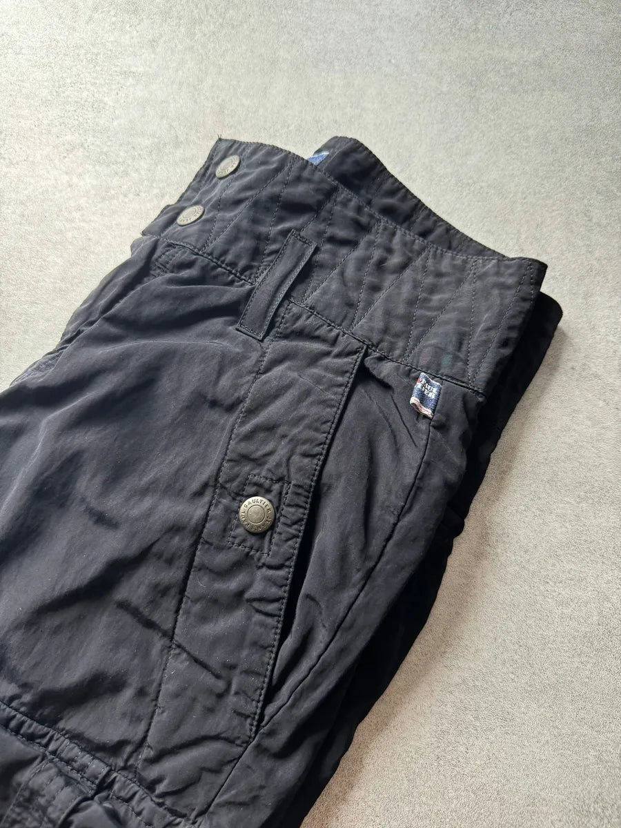 SS2003 Jean Paul Gaultier Avant Garde Cargo Black Parachute Pants zPQMFYF 7
