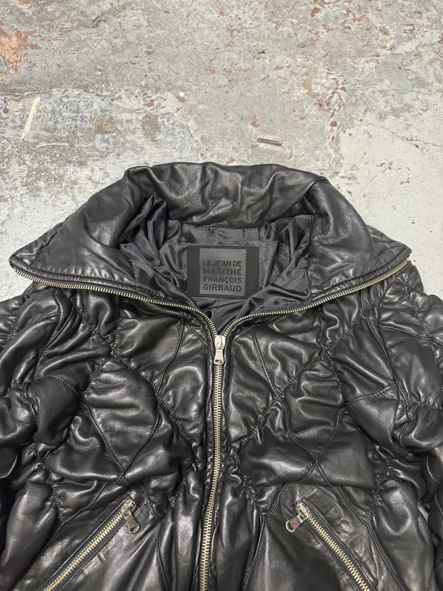 SS2003 Marithé + François Girbaud Black Structural Losange Jacket