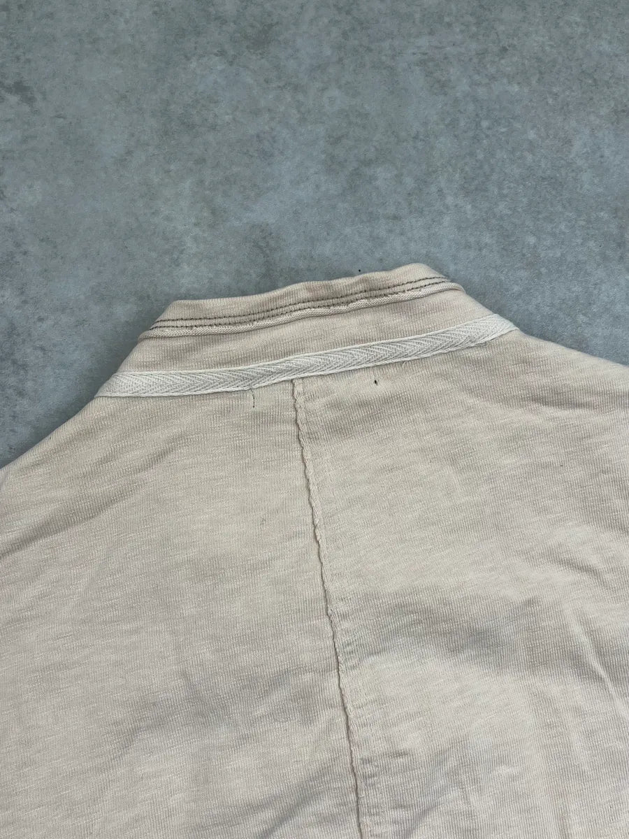 SS2003 Marithé + François Girbaud Beige Asymmetrical Buttoned Jacket ciVYorX 5