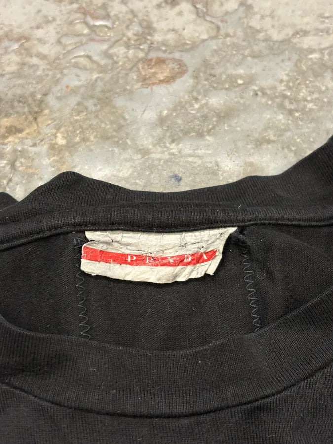 SS2003 Prada Linea Rossa Black Longsleeves egIVEbQ 7