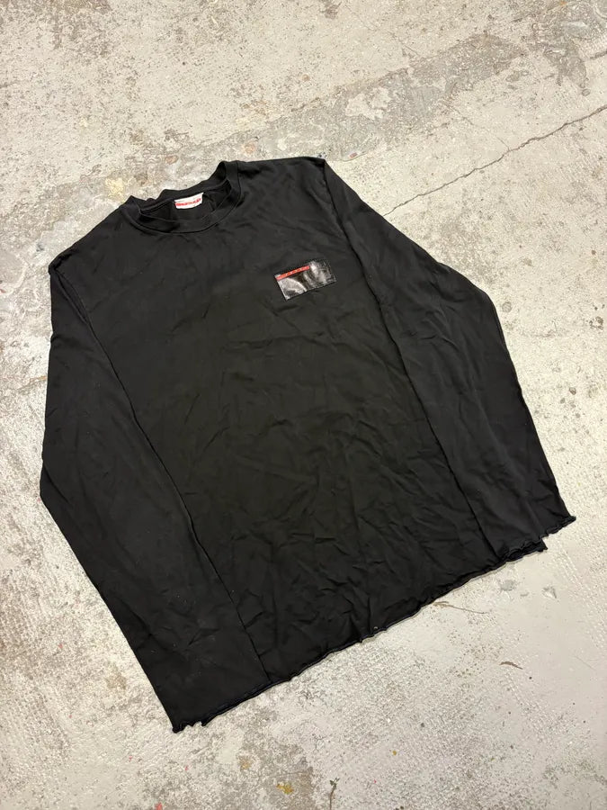 SS2003 Prada Linea Rossa Black Longsleeves egIVEbQ 3