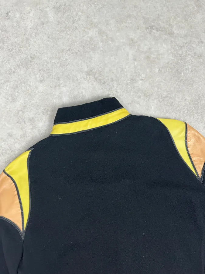 SS2003 Roberto Cavalli Beige & Black Zip-up Jacket VhImsXH 6