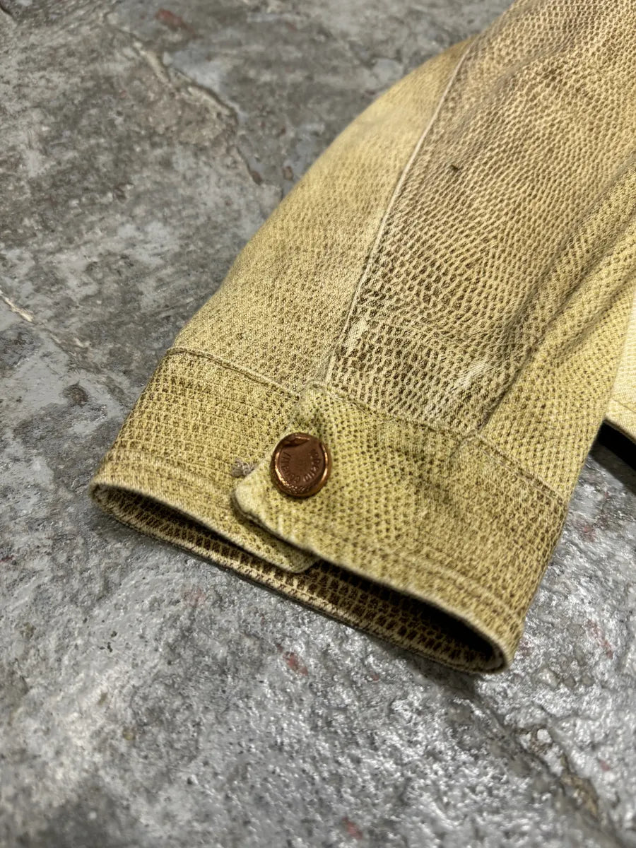 SS2003 Roberto Cavalli Beige Sand Light Jacket (M) mXTgekK 11