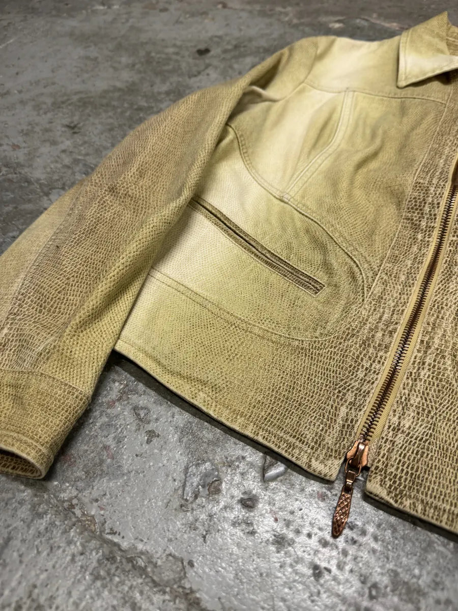 SS2003 Roberto Cavalli Beige Sand Light Jacket (M) mXTgekK 12