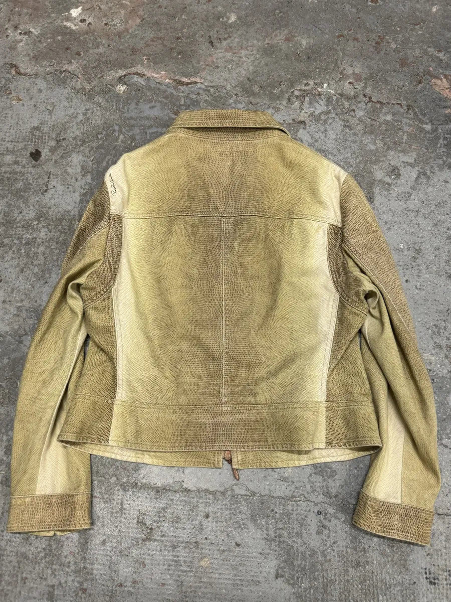 SS2003 Roberto Cavalli Beige Sand Light Jacket (M) mXTgekK 3