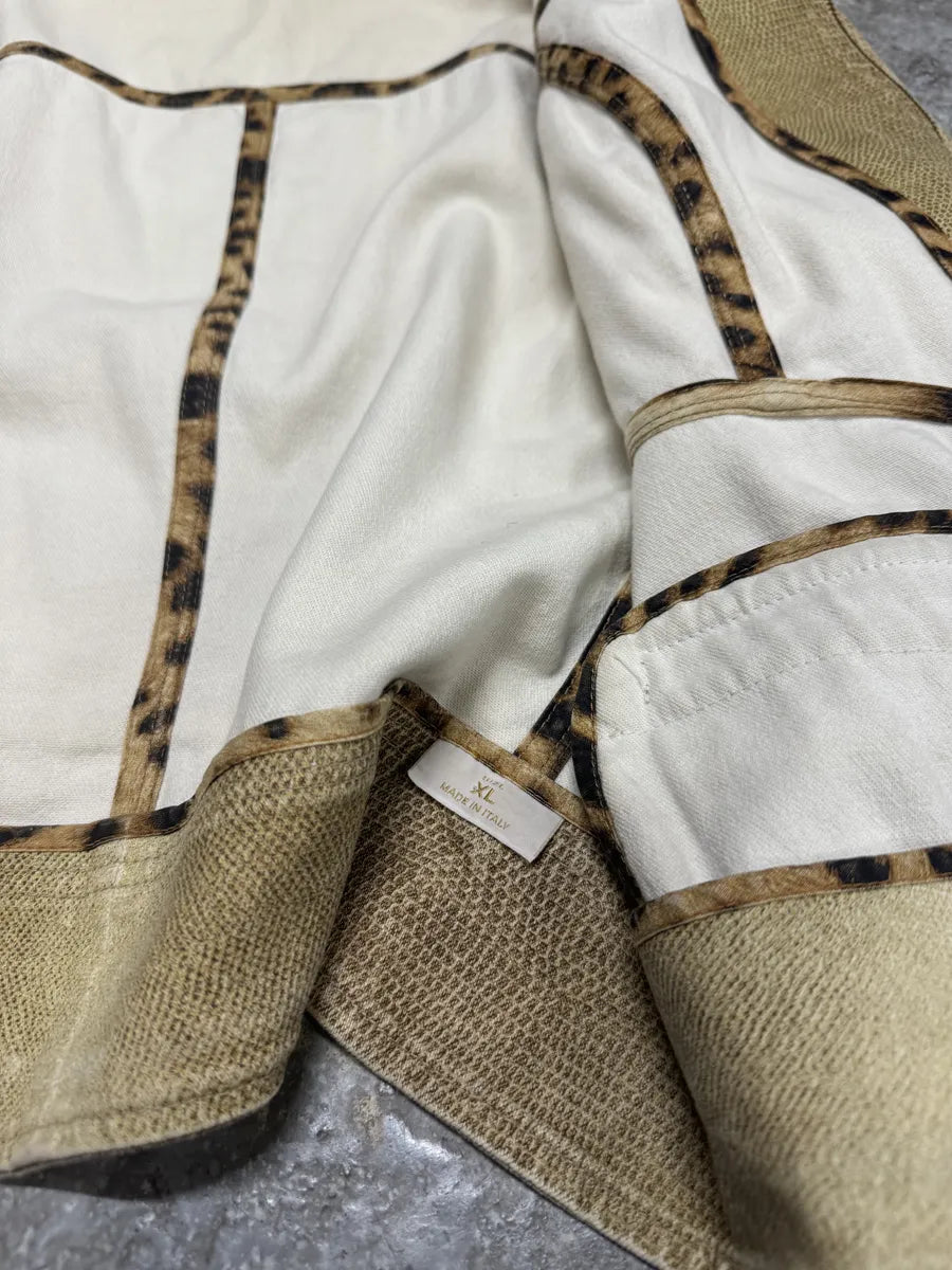 SS2003 Roberto Cavalli Beige Sand Light Jacket (M) mXTgekK 5