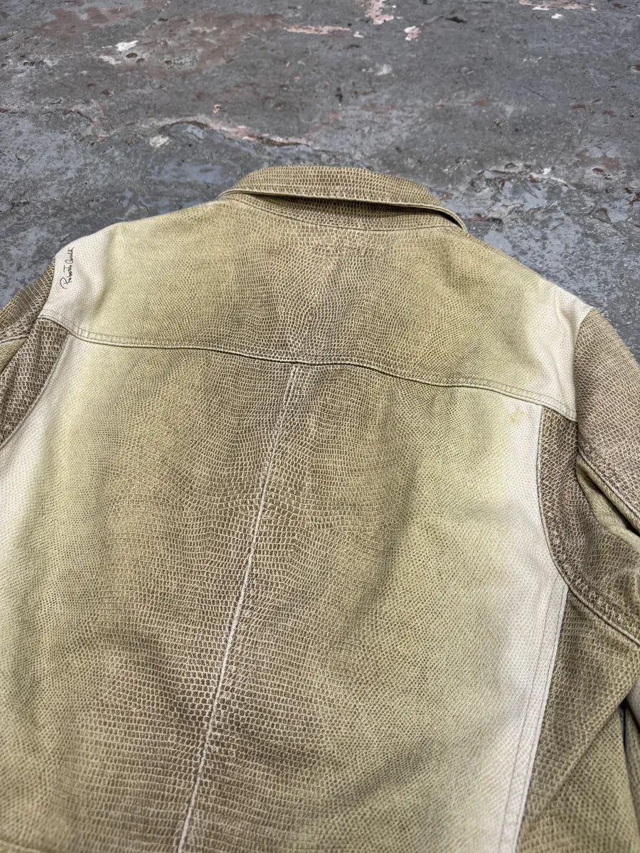 SS2003 Roberto Cavalli Beige Sand Light Jacket (M) mXTgekK 8