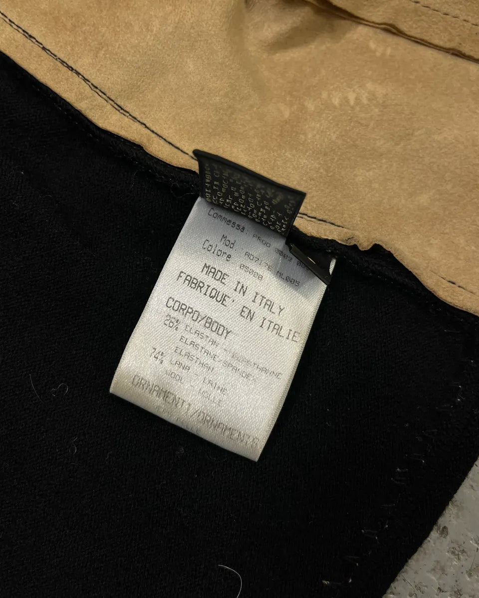 SS2003 Roberto Cavalli Black Contrast Biker Light Jacket zFMmSTD 11