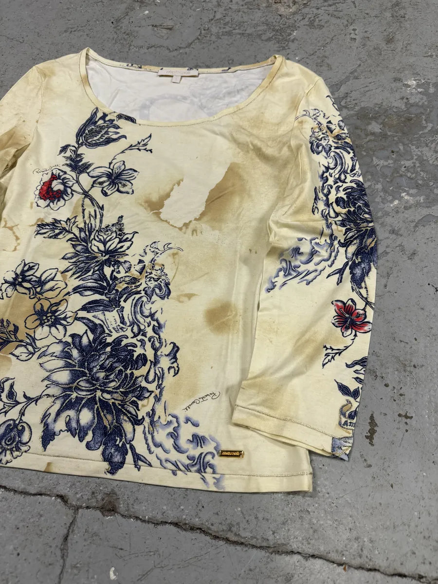 SS2003 Roberto Cavalli Tattoo Tiger Longsleeve Top (L) 6