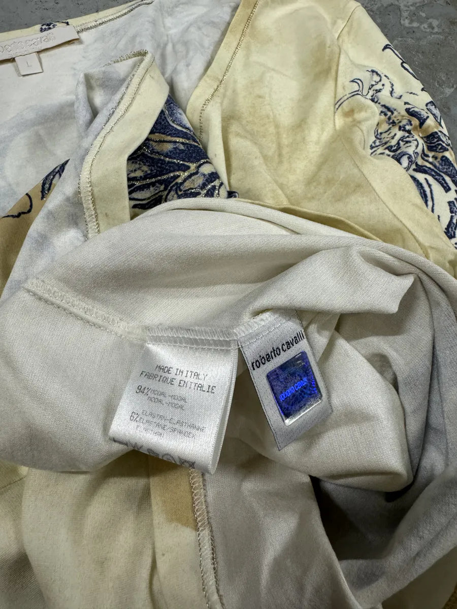 SS2003 Roberto Cavalli Tattoo Tiger Longsleeve Top (L) 7