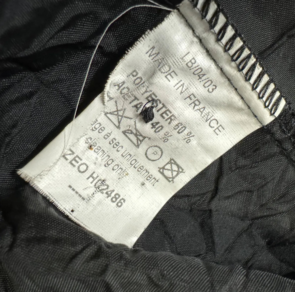 SS2004 Anne Fontaine Plissé Black Light Jacket (M) FoWKxsS 8