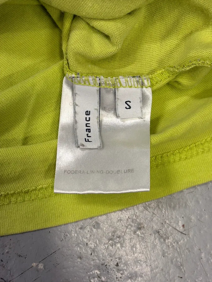 SS2004 Balenciaga Neon Yellow Police Dog T-Shirt ZQmpjRQ 7