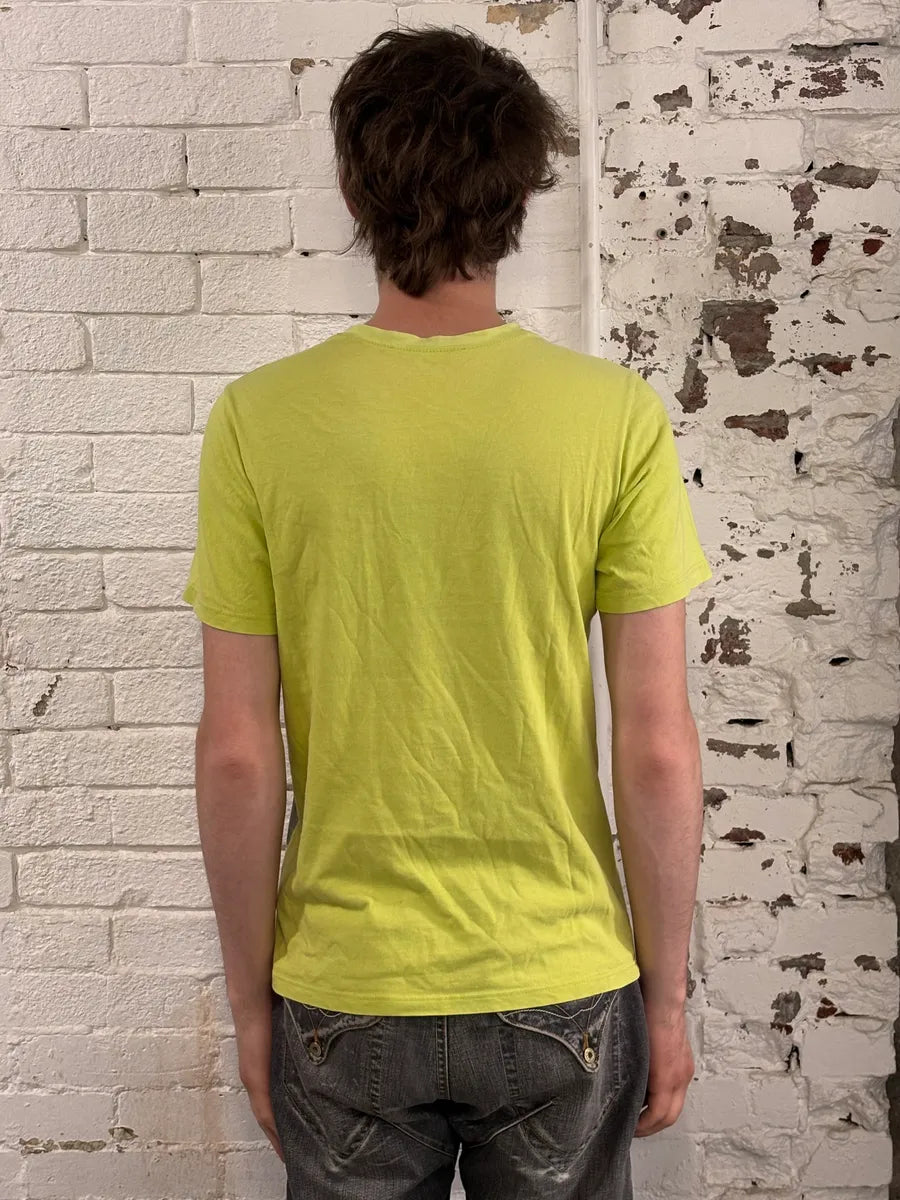SS2004 Balenciaga Neon Yellow Police Dog T-Shirt ZQmpjRQ 2