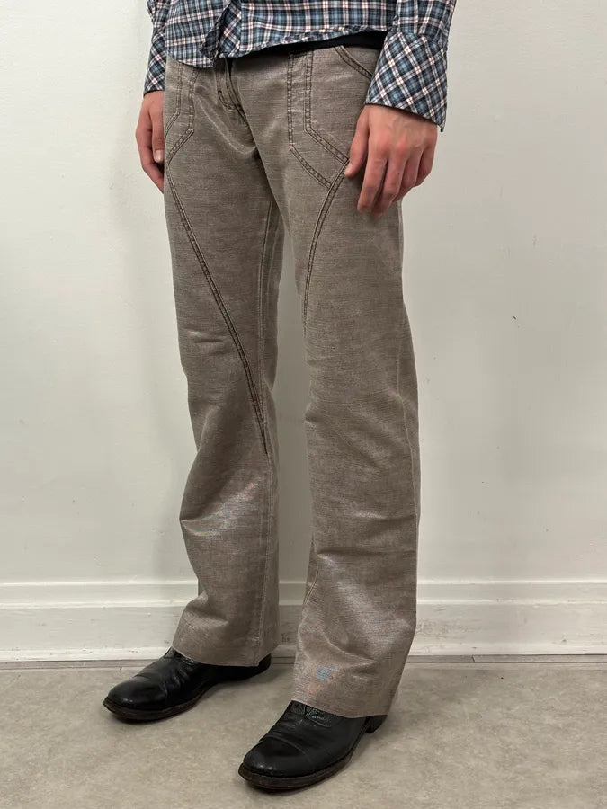 SS2004 Cavalli Archive Flared Light Pants qPGJIiy 2