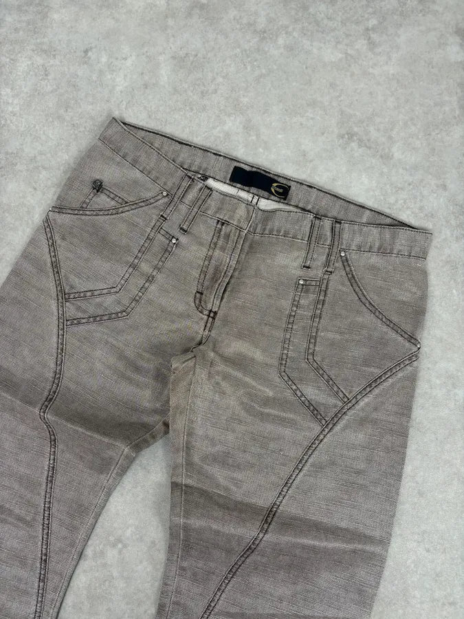 SS2004 Cavalli Archive Flared Light Pants qPGJIiy 4