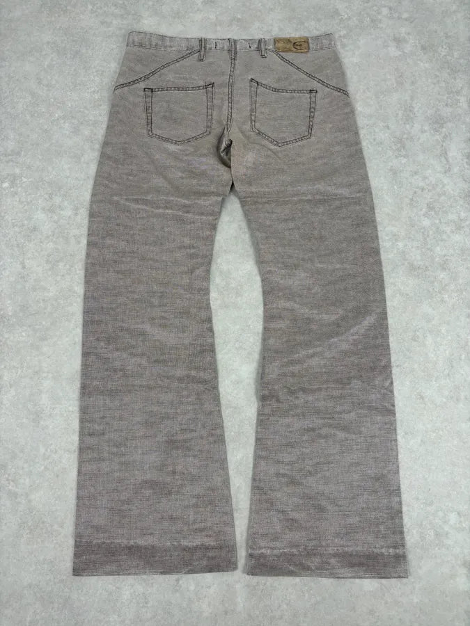 SS2004 Cavalli Archive Flared Light Pants qPGJIiy 5