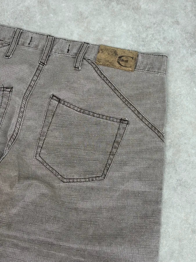 SS2004 Cavalli Archive Flared Light Pants qPGJIiy 7
