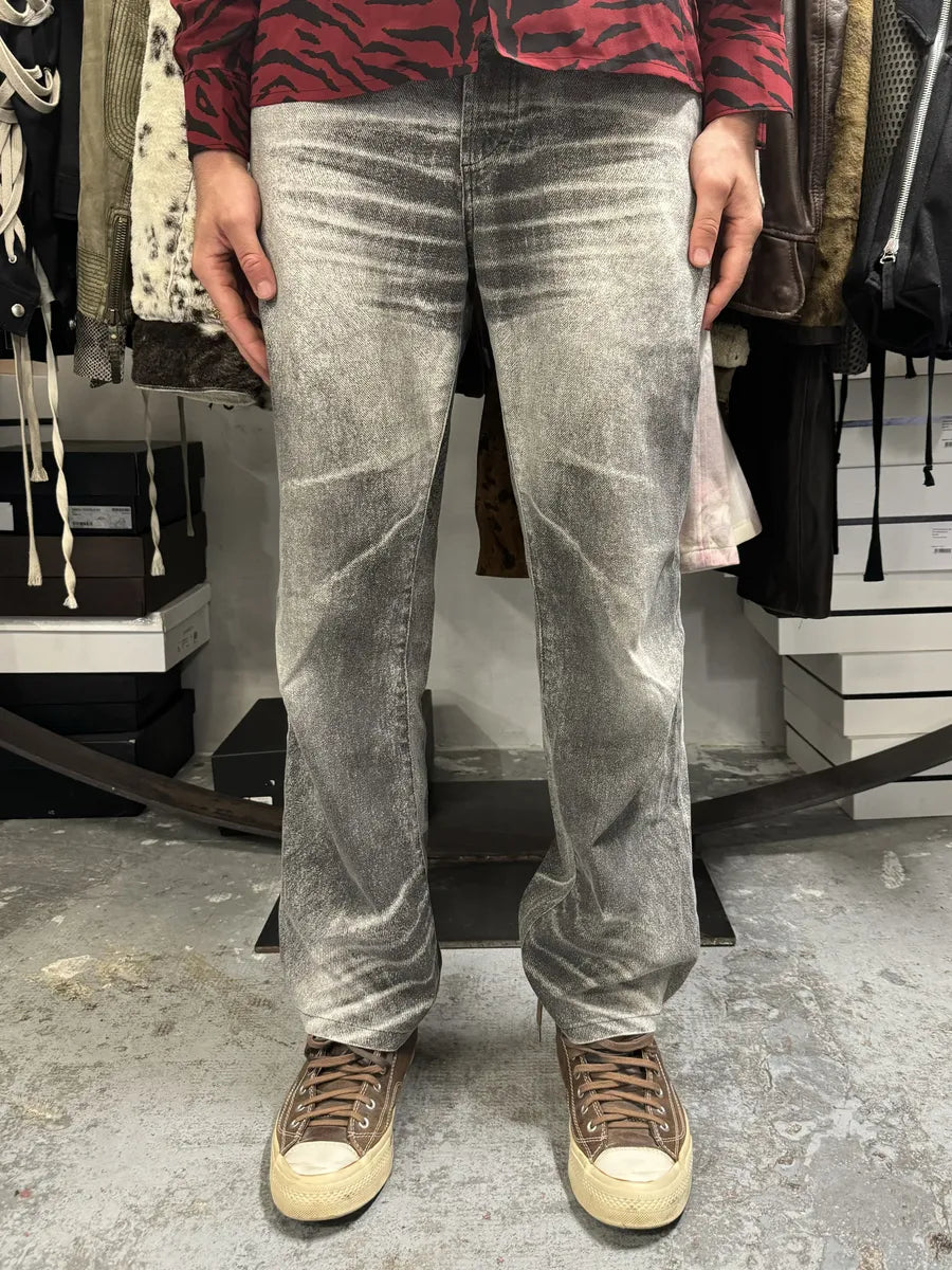 SS2004 Cavalli Black & White Eroded Vitality Pants uQlgTeS 1
