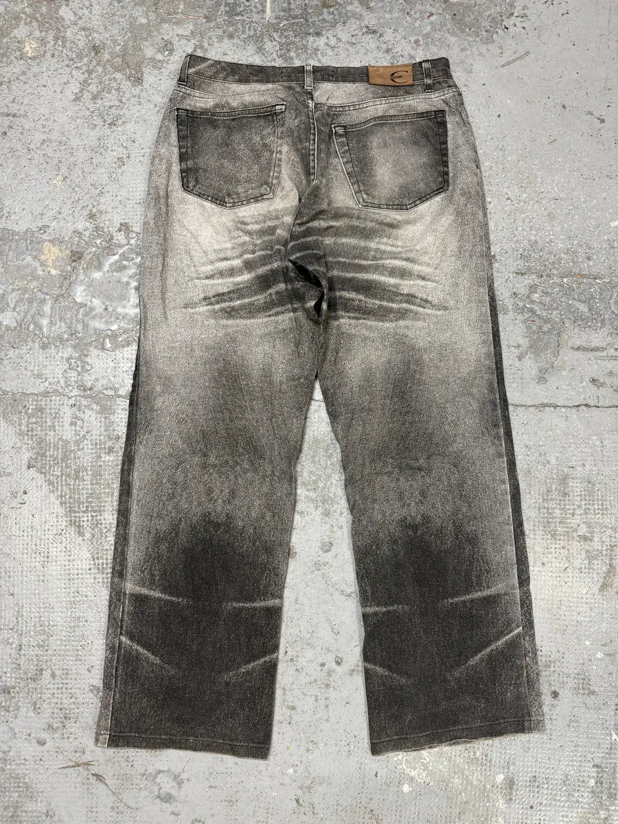 SS2004 Cavalli Black & White Eroded Vitality Pants uQlgTeS 4