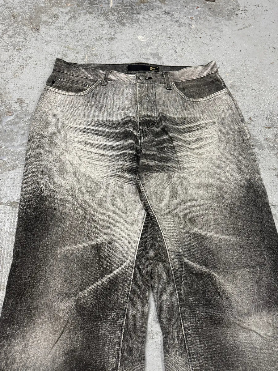 SS2004 Cavalli Black & White Eroded Vitality Pants uQlgTeS 5