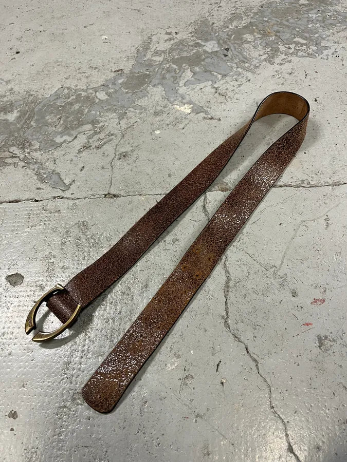 SS2004 Cavalli Brown Leather Belt UNMnrZX 3