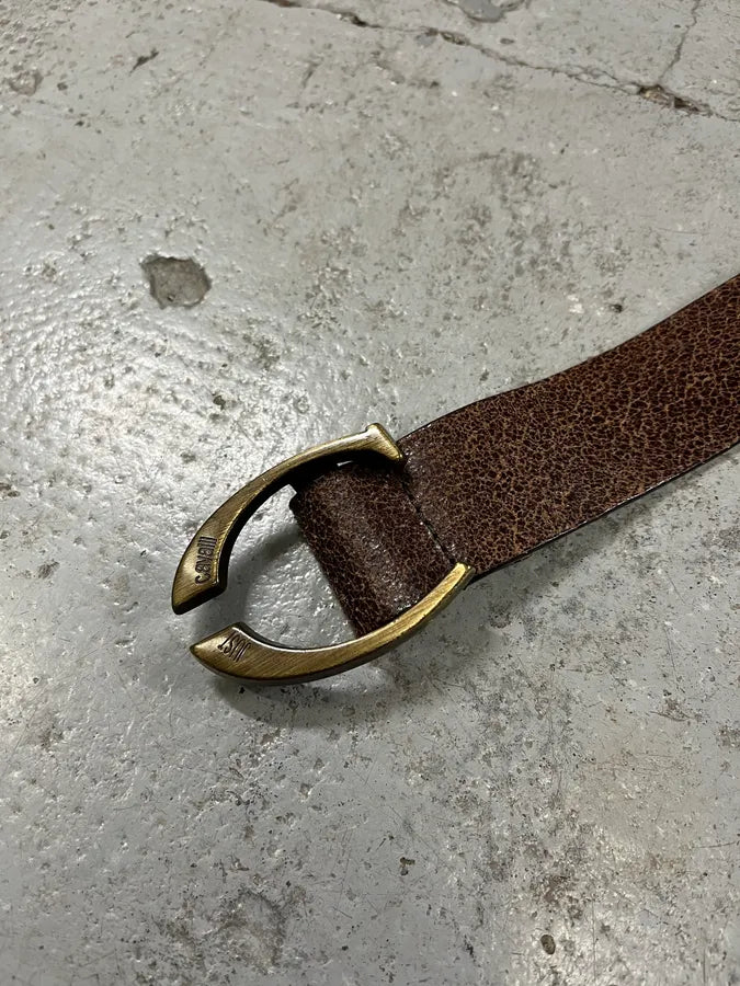 SS2004 Cavalli Brown Leather Belt UNMnrZX 5