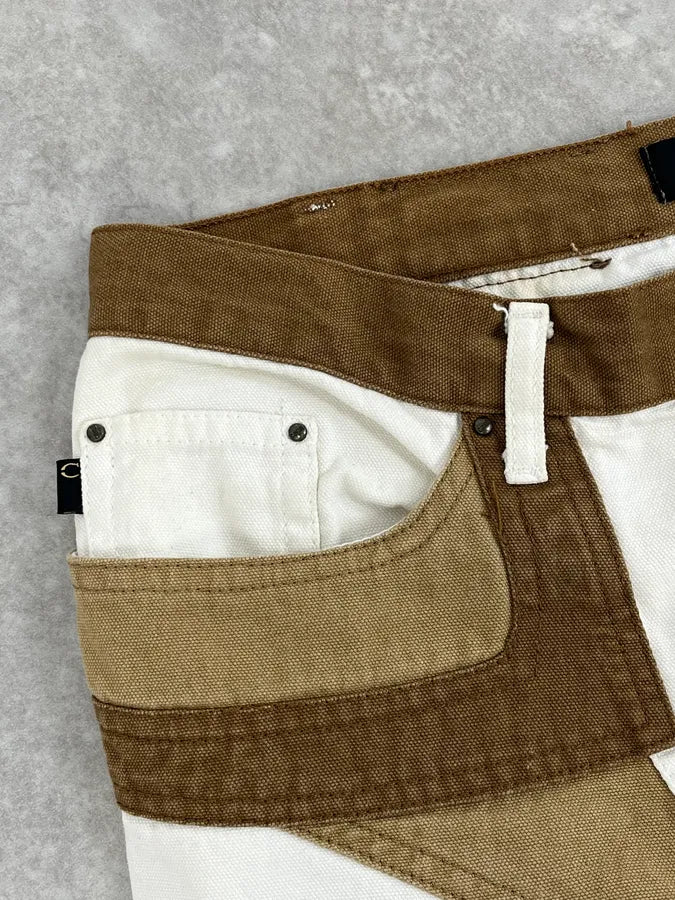 SS2004 Cavalli Calm Sahara Beige & White Pants AtqADvi 5