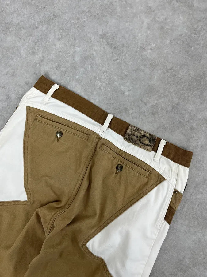 SS2004 Cavalli Calm Sahara Beige & White Pants AtqADvi 7