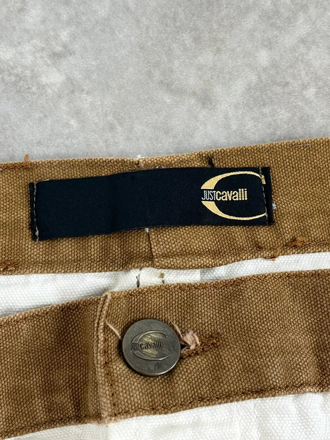 SS2004 Cavalli Calm Sahara Beige & White Pants AtqADvi 8