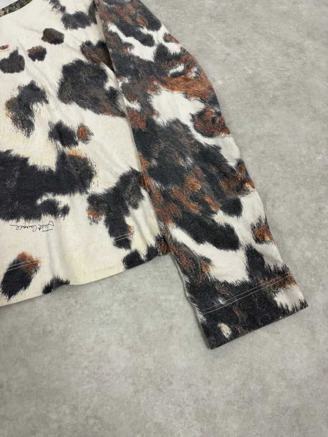 SS2004 Cavalli Cow Print Movement Longsleeves xUEveeE 6