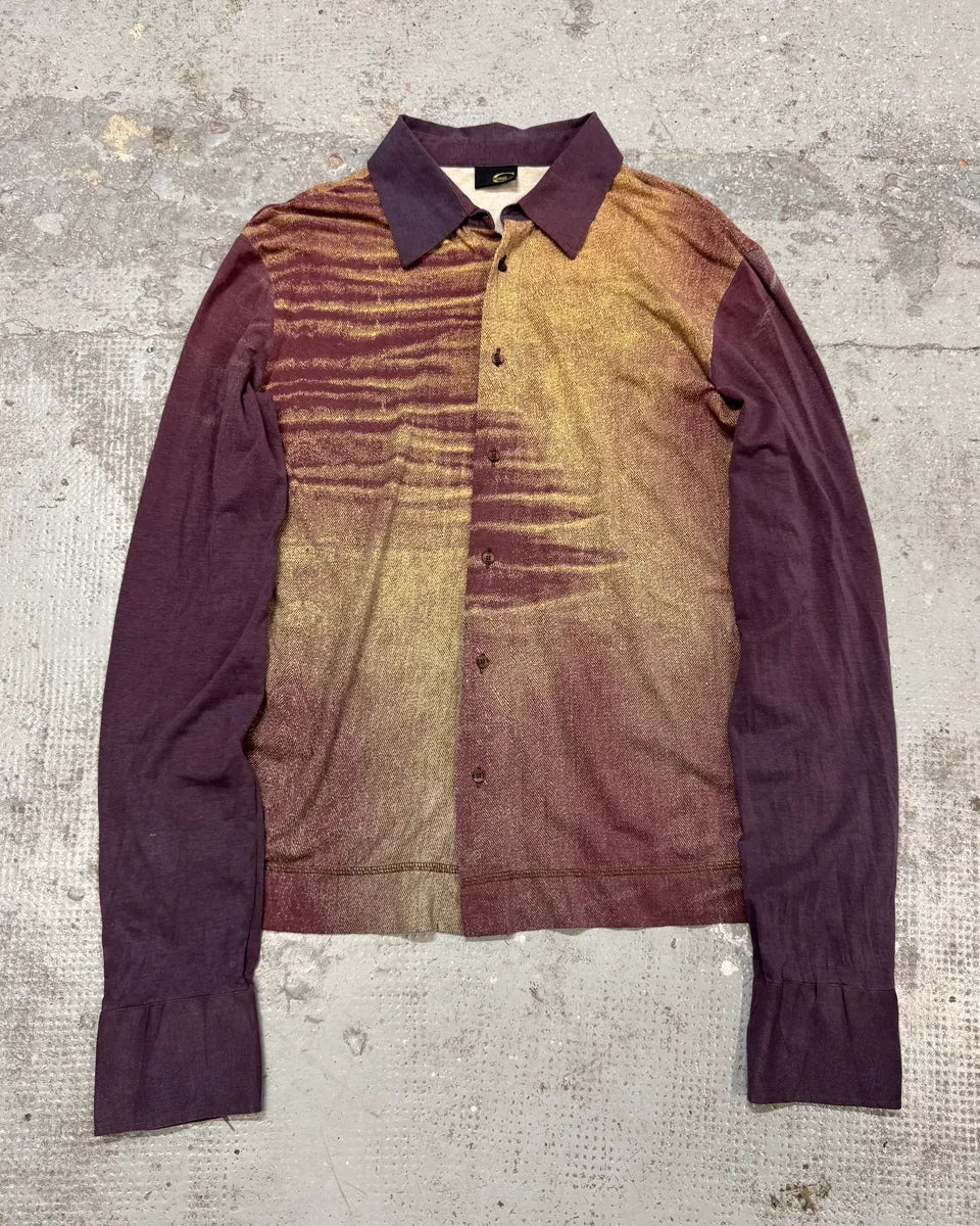 SS2004 Cavalli Crepuscule Vitality Purple Shirt mPxbStV 0