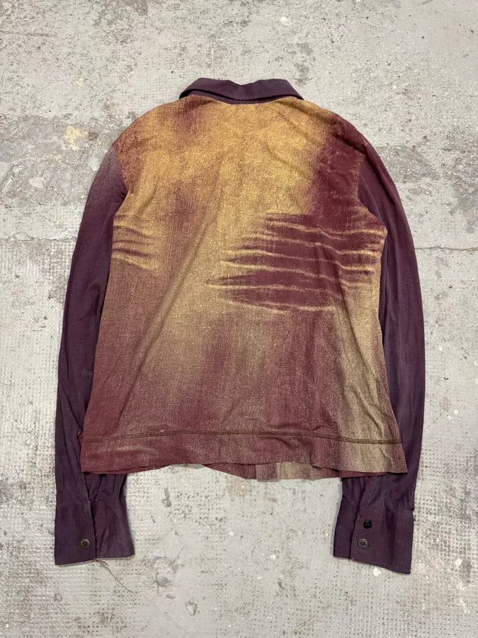 SS2004 Cavalli Crepuscule Vitality Purple Shirt mPxbStV 3