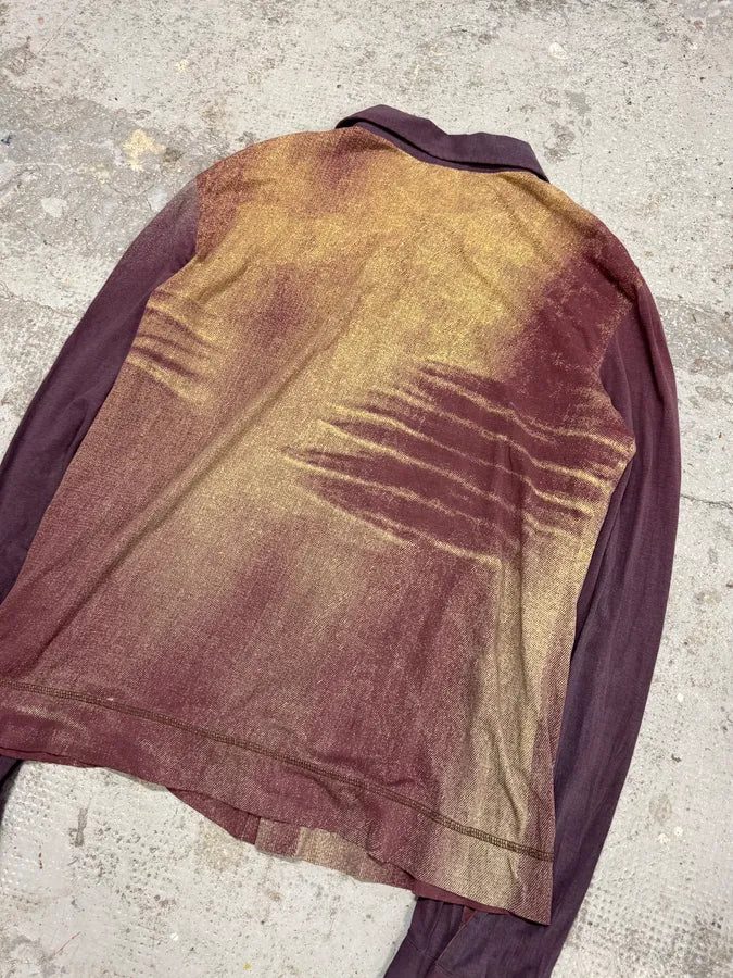 SS2004 Cavalli Crepuscule Vitality Purple Shirt mPxbStV 5