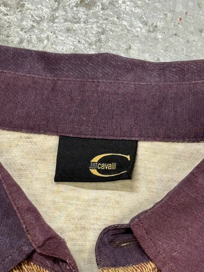 SS2004 Cavalli Crepuscule Vitality Purple Shirt mPxbStV 6