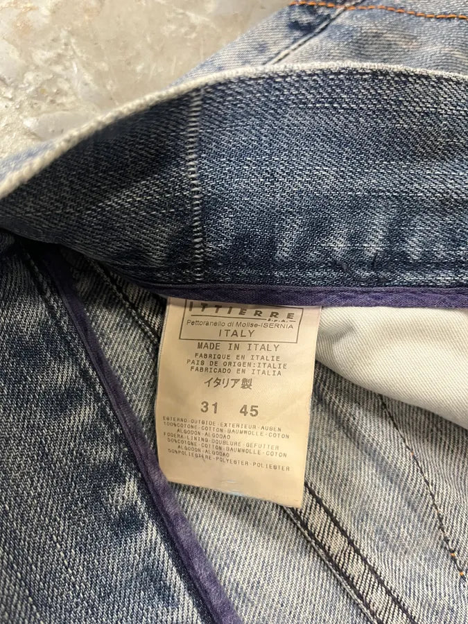 SS2004 Cavalli Double Knee Blue Denim Jeans (M) OBJzZtl 10