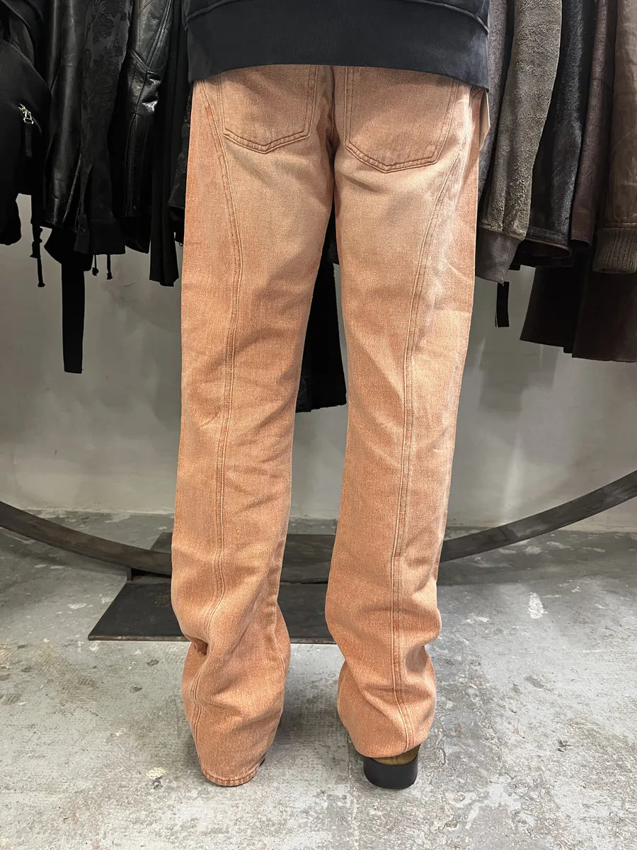 SS2004 Cavalli Faded Orange Structured Pants enISgqq 2