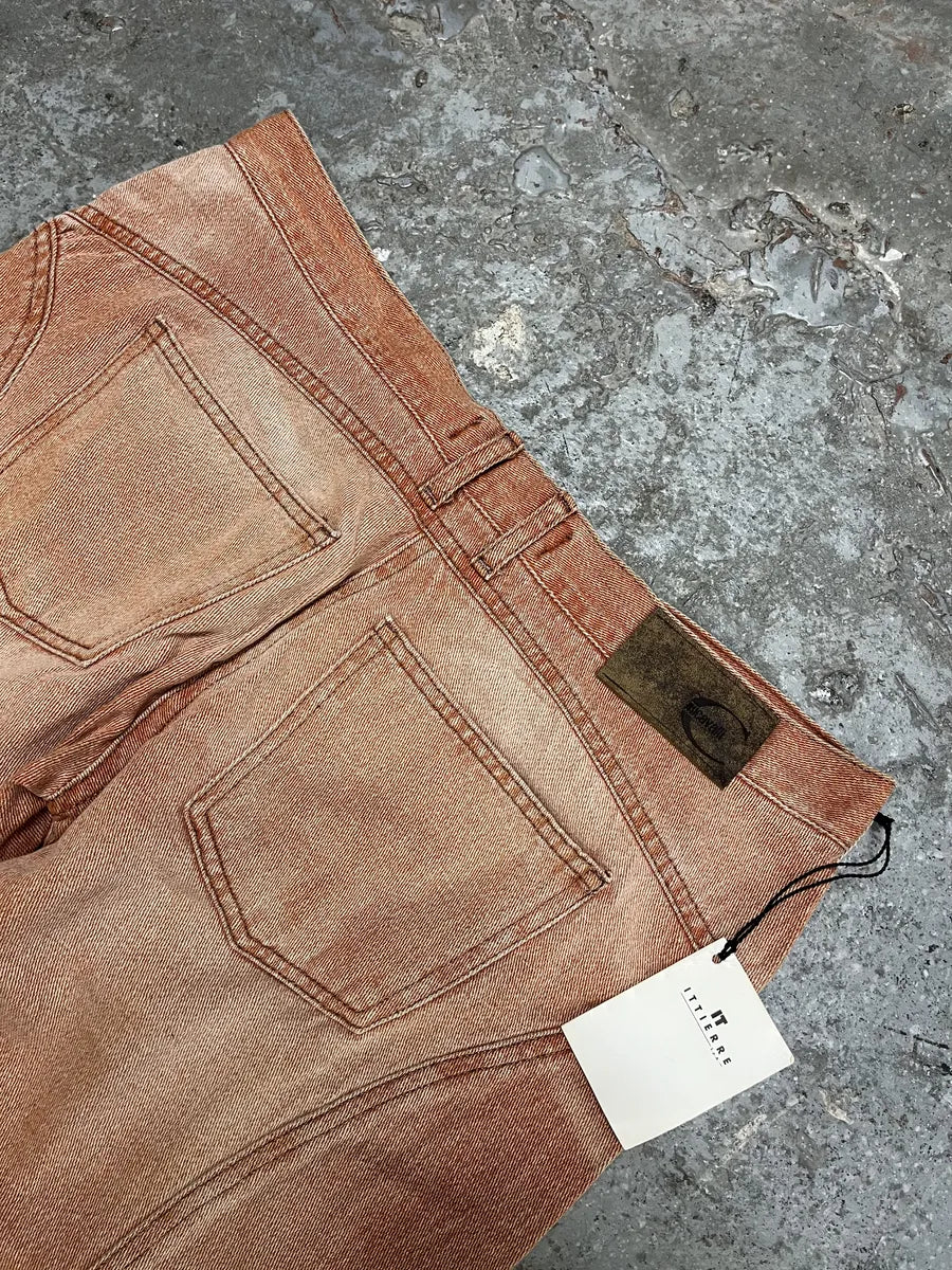 SS2004 Cavalli Faded Orange Structured Pants enISgqq 6