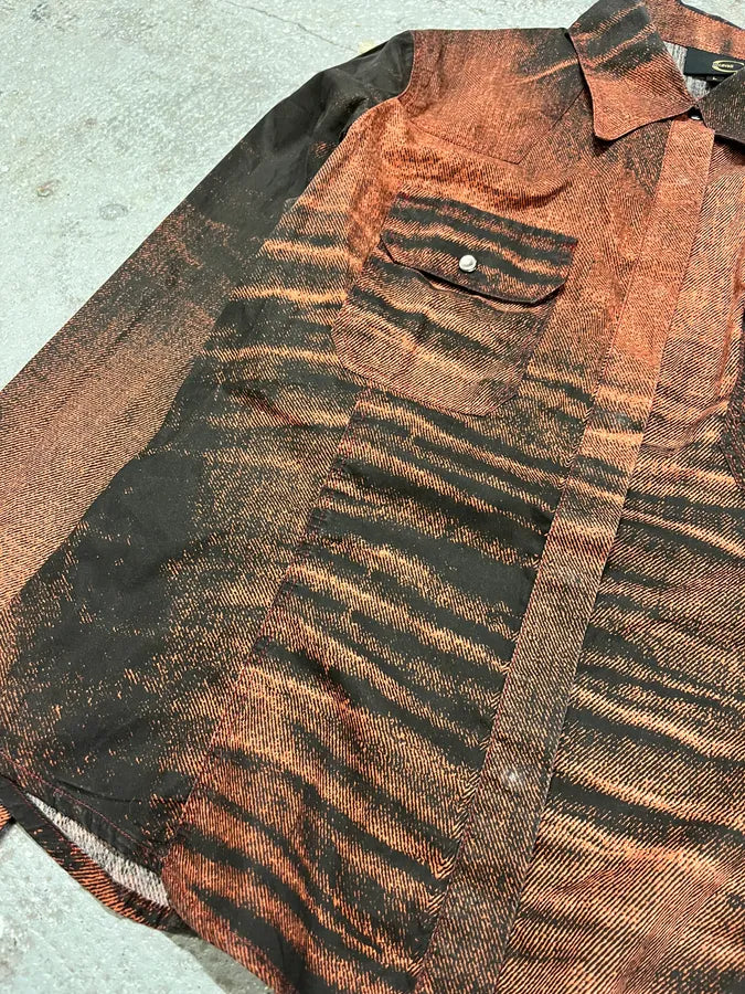 SS2004 Cavalli Faded Orange Vitality Sunset Shirt (M/L) QZuofdw 10