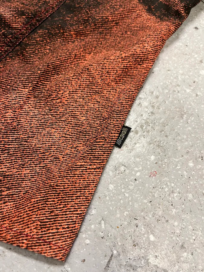 SS2004 Cavalli Faded Orange Vitality Sunset Shirt (M/L) QZuofdw 6