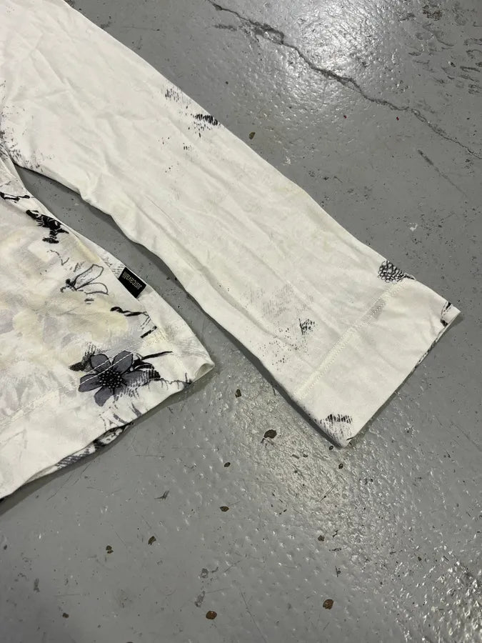 SS2004 Cavalli Floral Black & White Longsleeves KgfuWKK 5