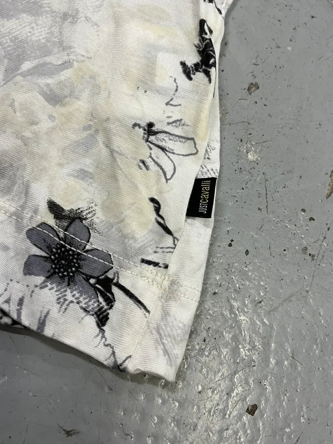 SS2004 Cavalli Floral Black & White Longsleeves KgfuWKK 6