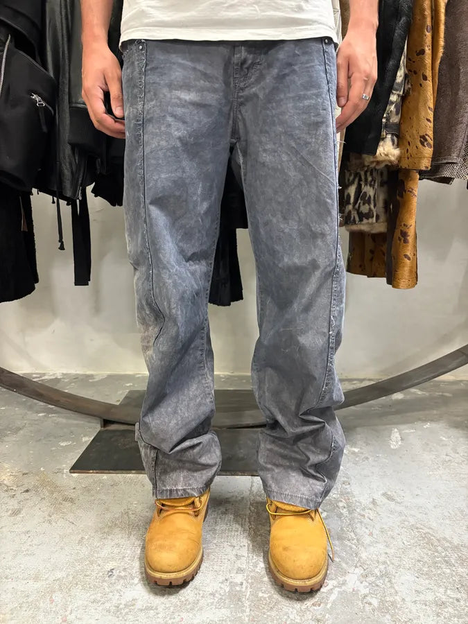 SS2004 Cavalli Grey Light Distressed Pants (L) cwRgSlN 0