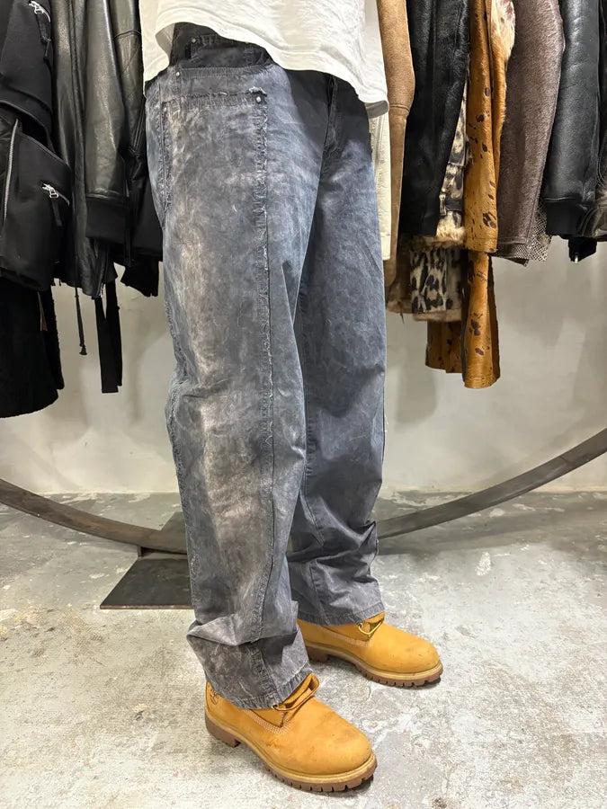 SS2004 Cavalli Grey Light Distressed Pants (L) cwRgSlN 1