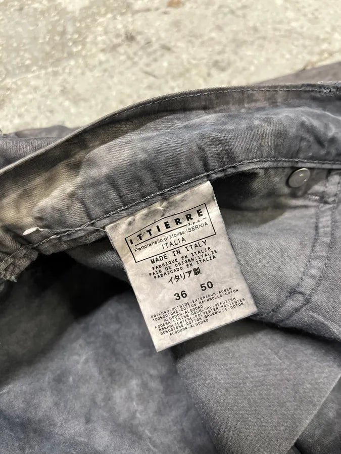 SS2004 Cavalli Grey Light Distressed Pants (L) cwRgSlN 12