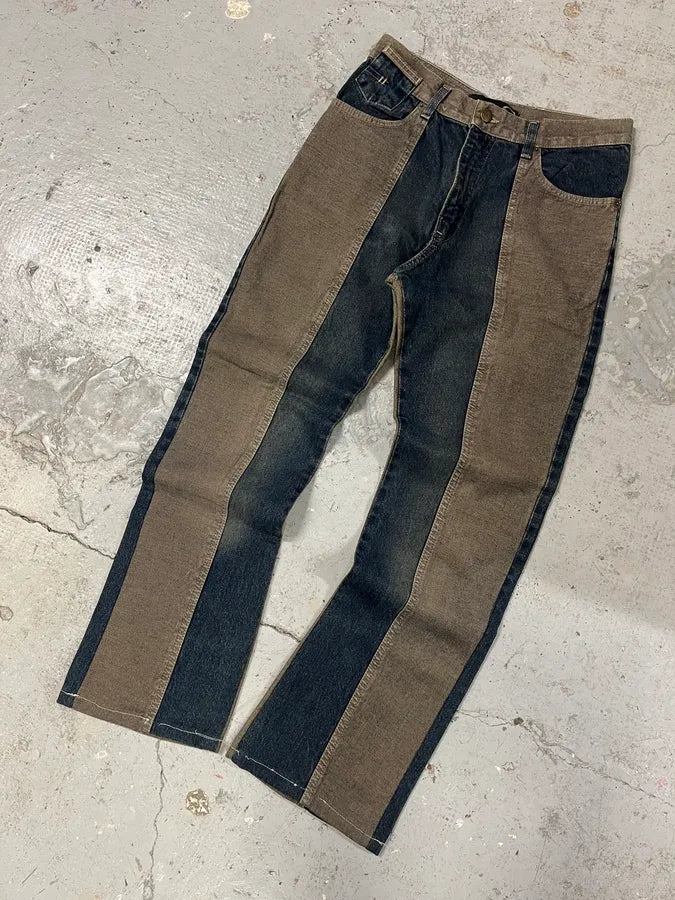 SS2004 Cavalli Hybride Denim Pants (S) SxpehWn 4